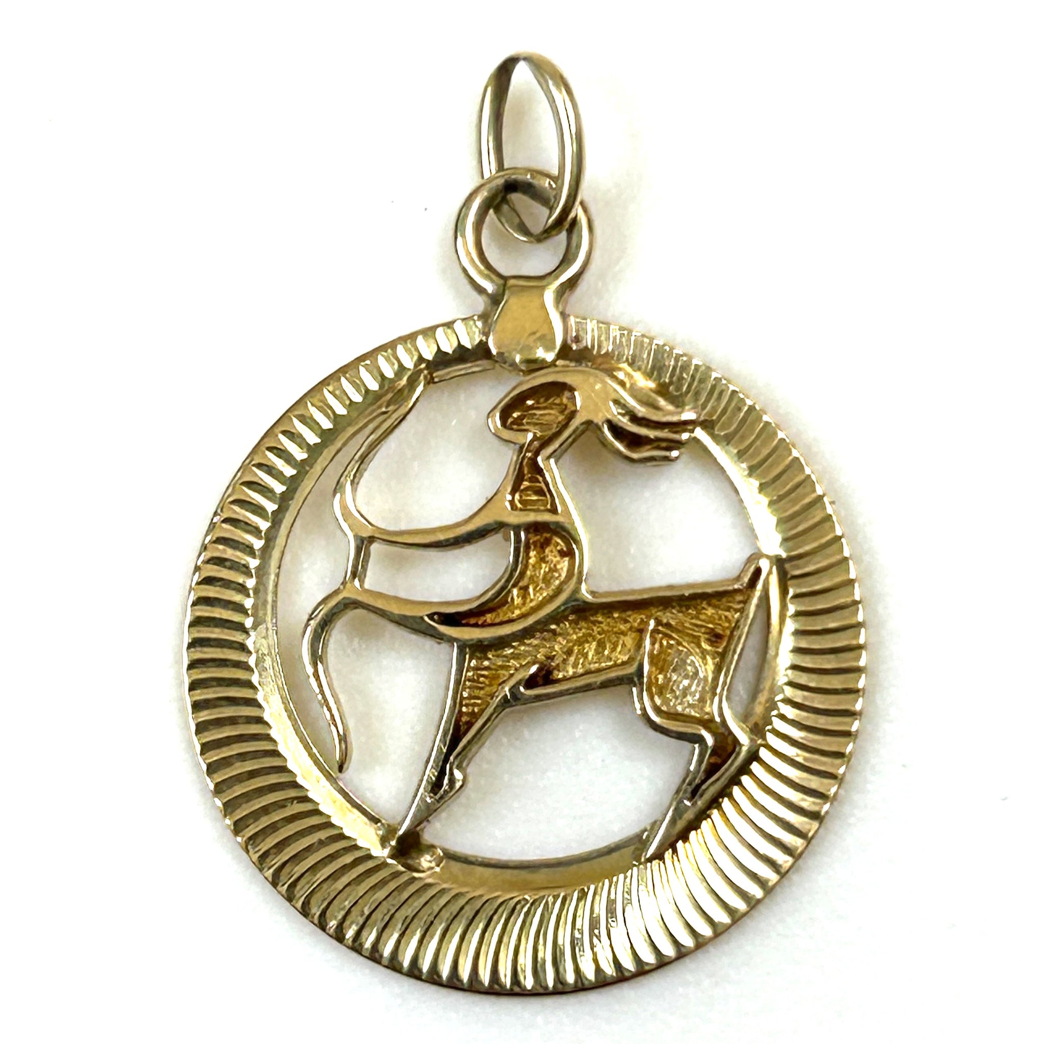 14ct Gold Sagittarius Pendant