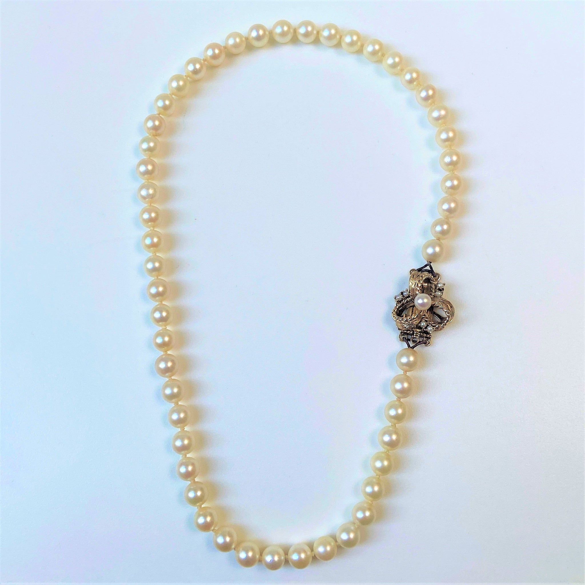 9ct Gold and Pearl Necklace