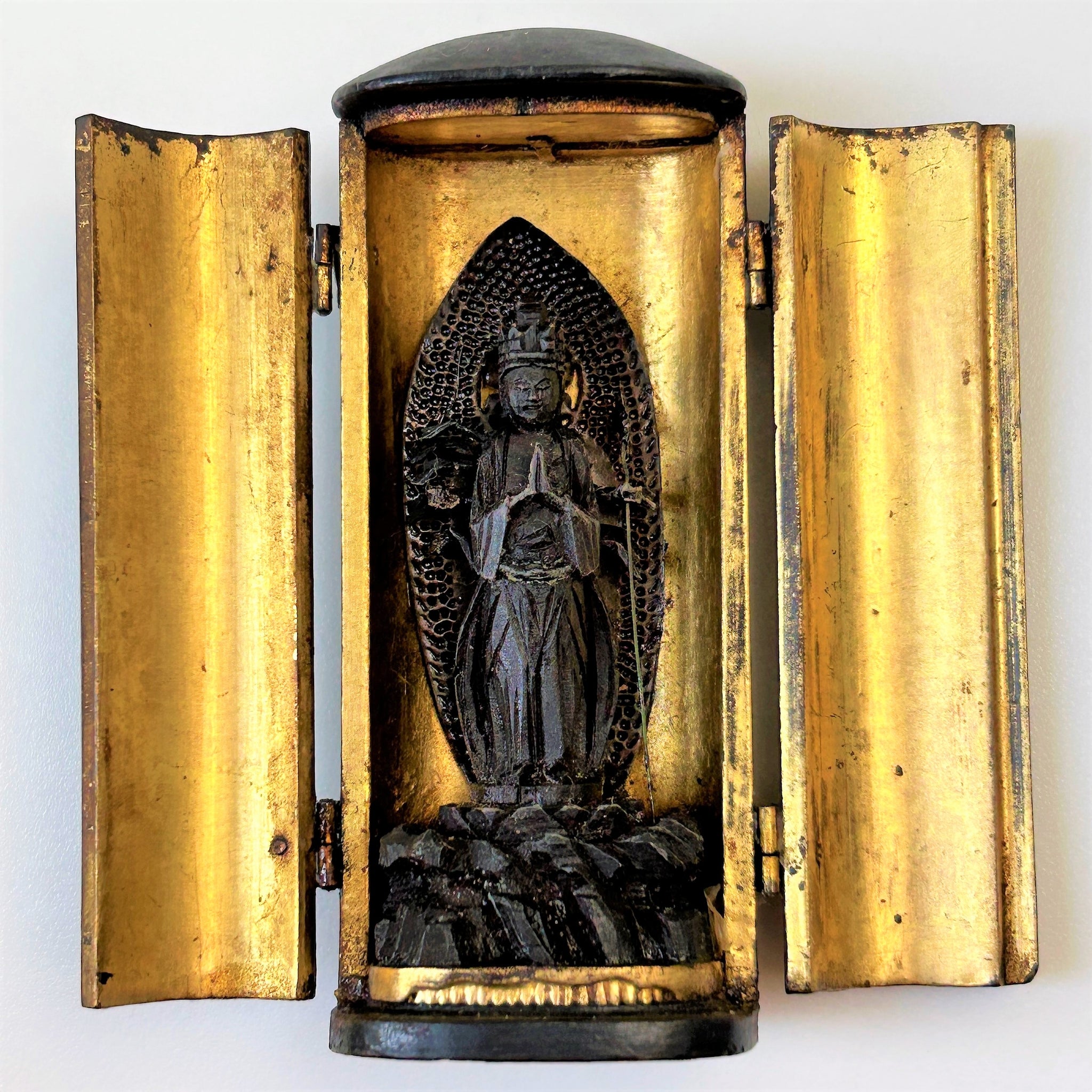 Japanese Meiji Period Zushi Buddhist Portable Shrine