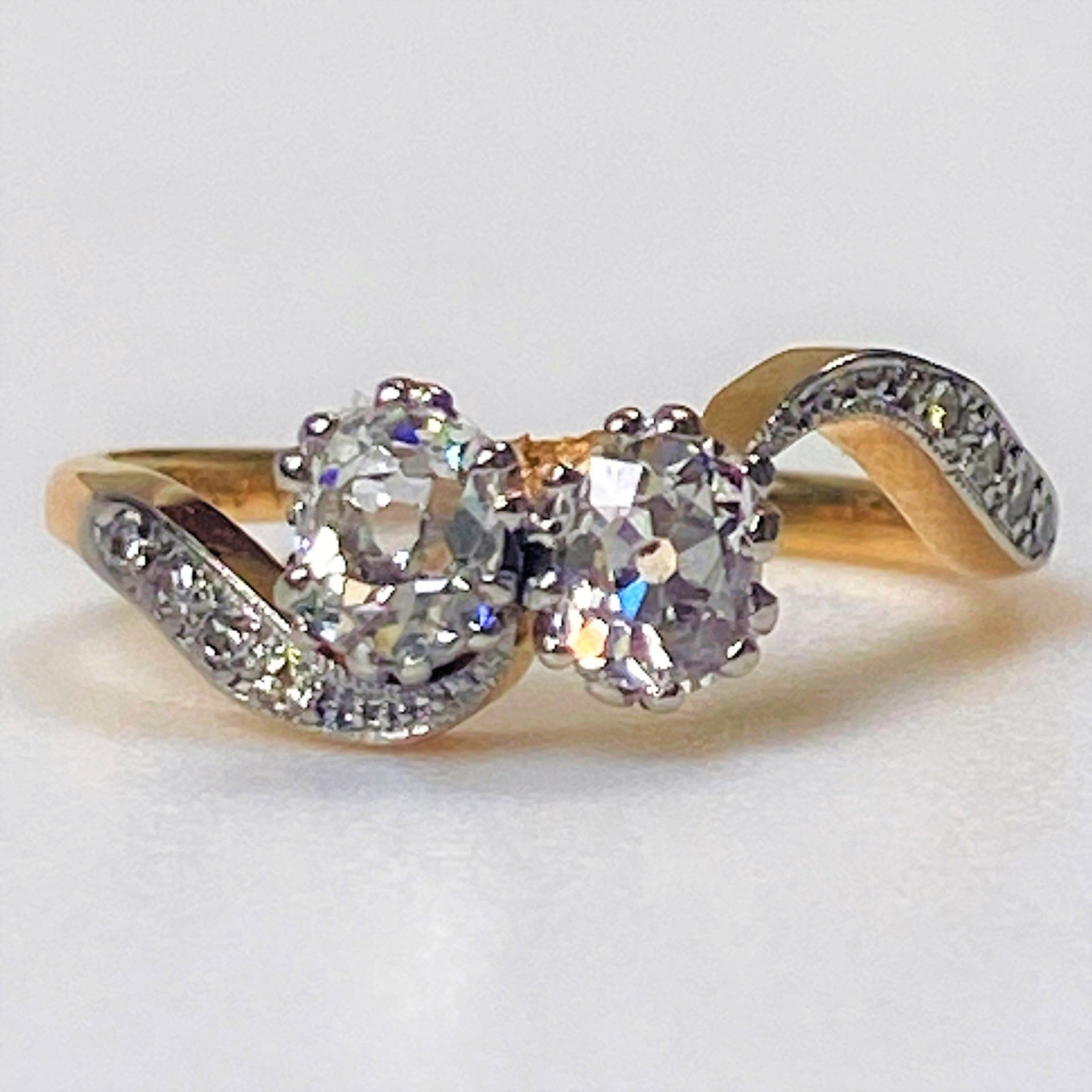 Antique 18ct Gold, Platinum and Diamond Ring