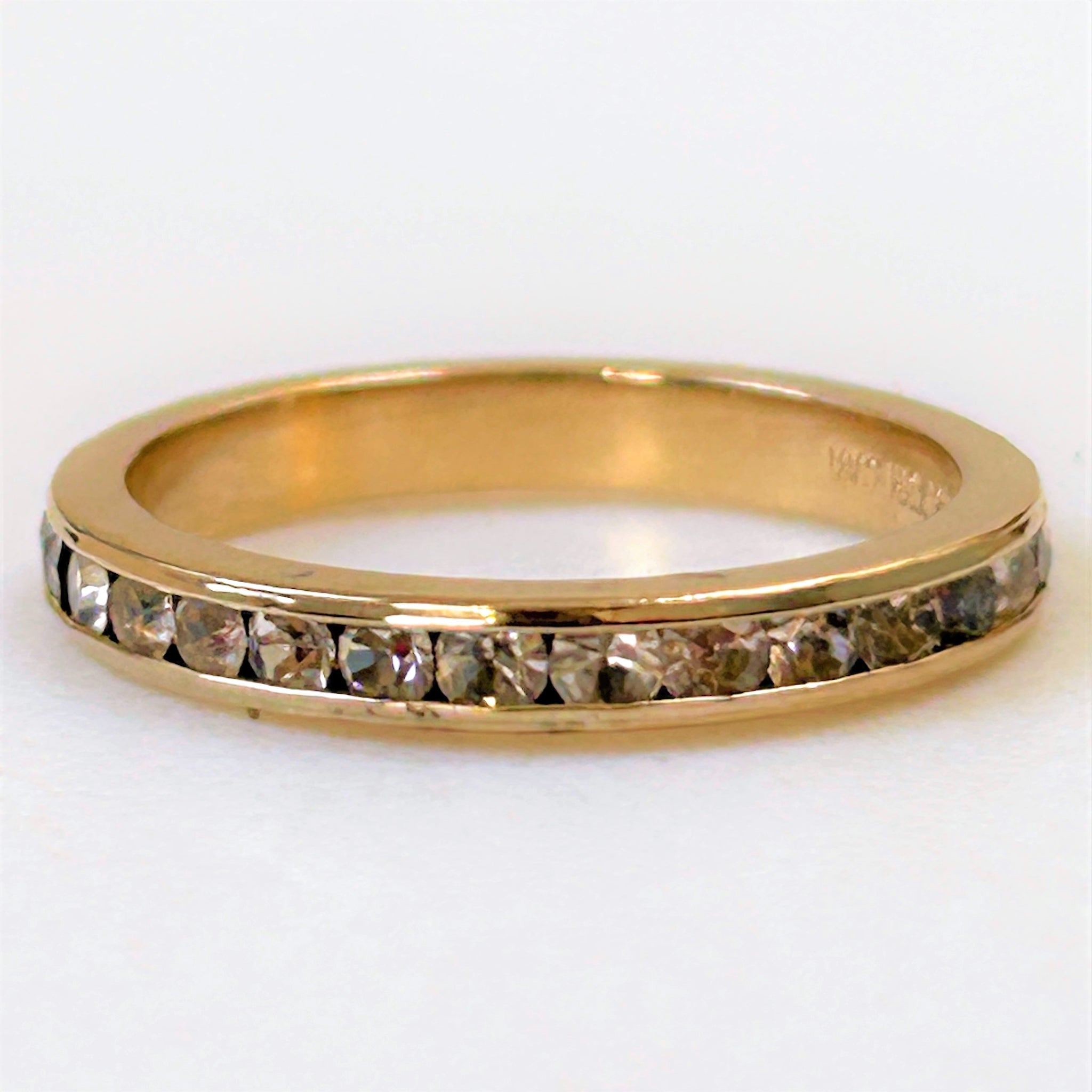 18ct Gold Plated and Cubic Zirconia Eternity Ring
