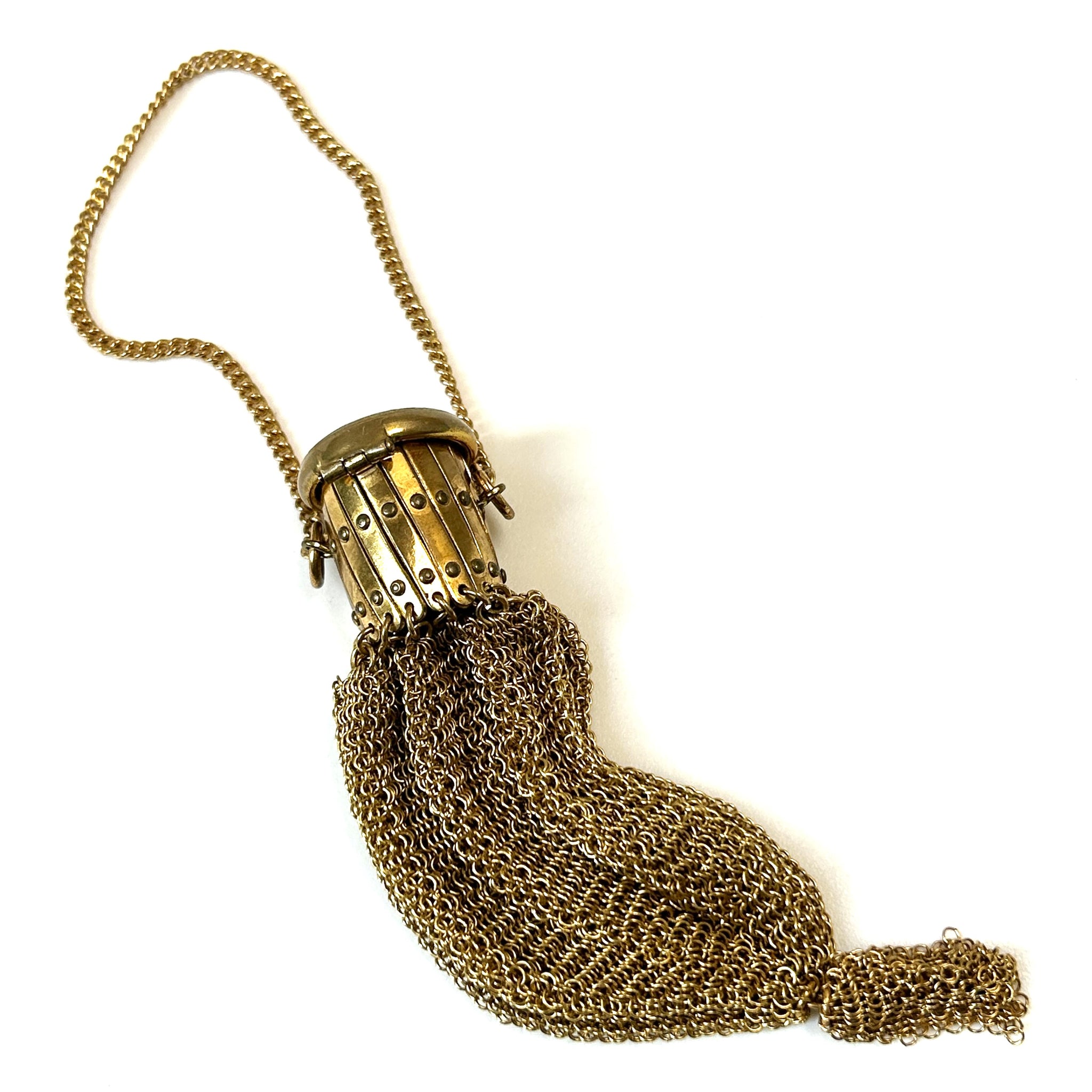 Vintage Yellow Metal “Miser’s” Purse