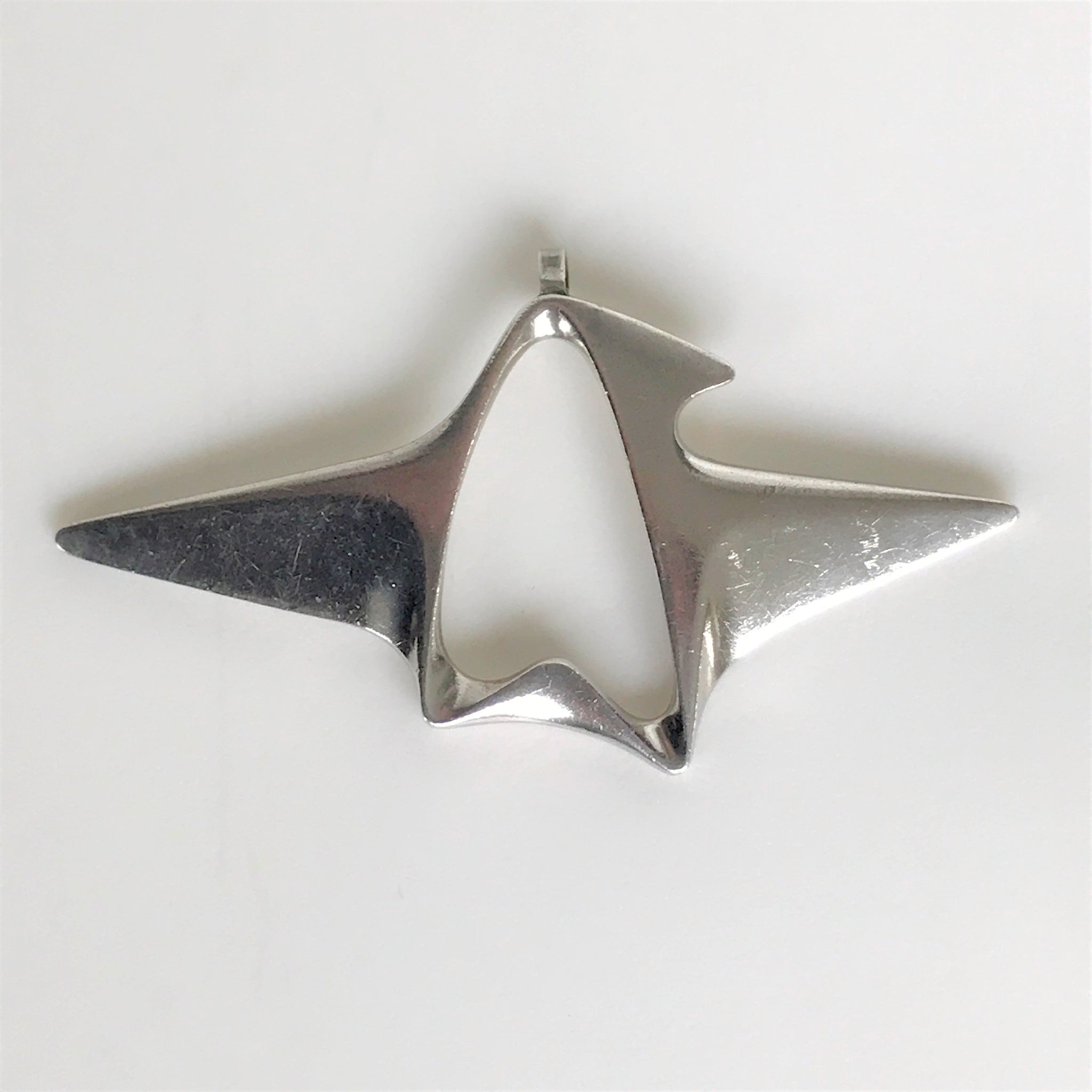 Georg Jensen Silver Pendant #340 by Henning Koppel