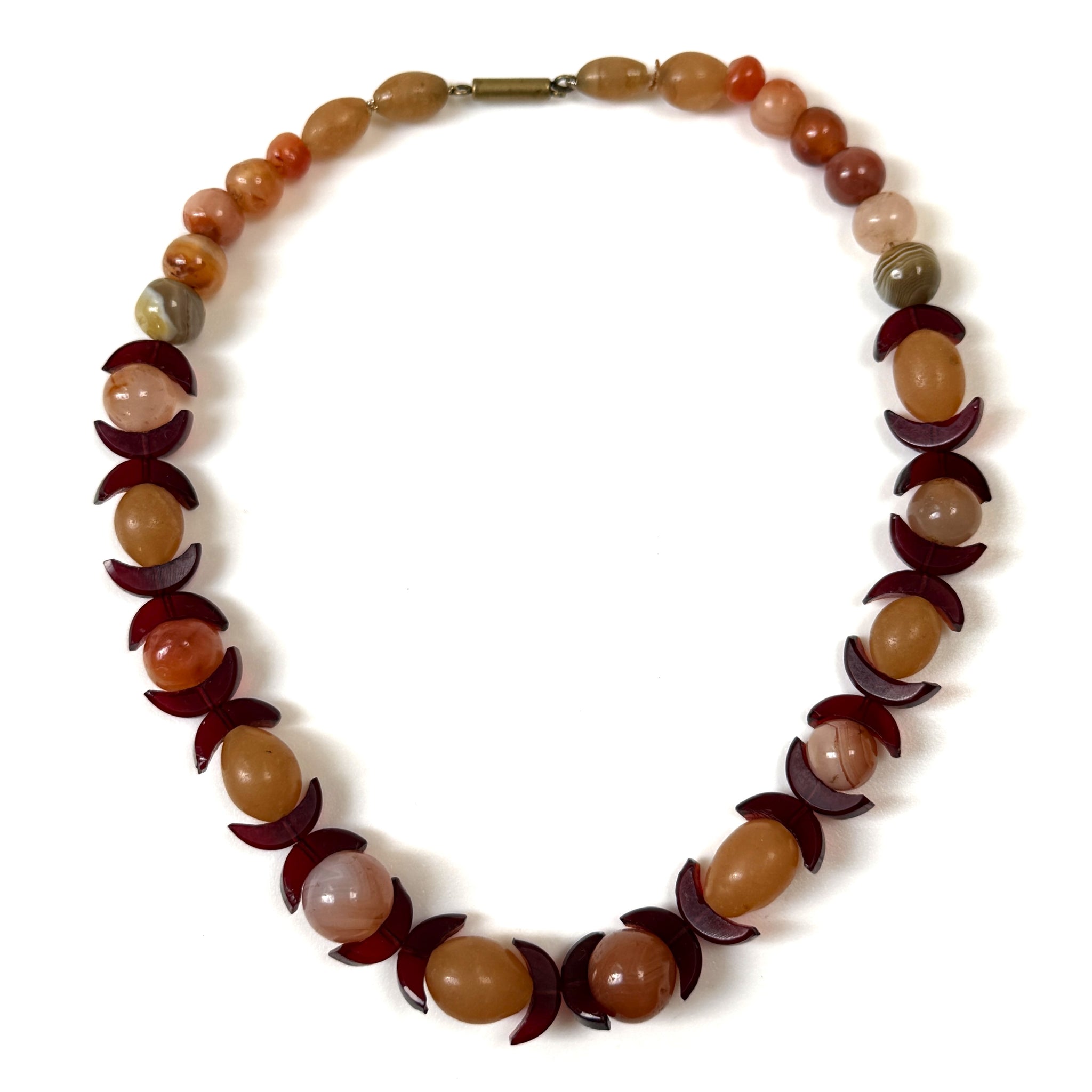 Vintage Art Deco Agate Necklace