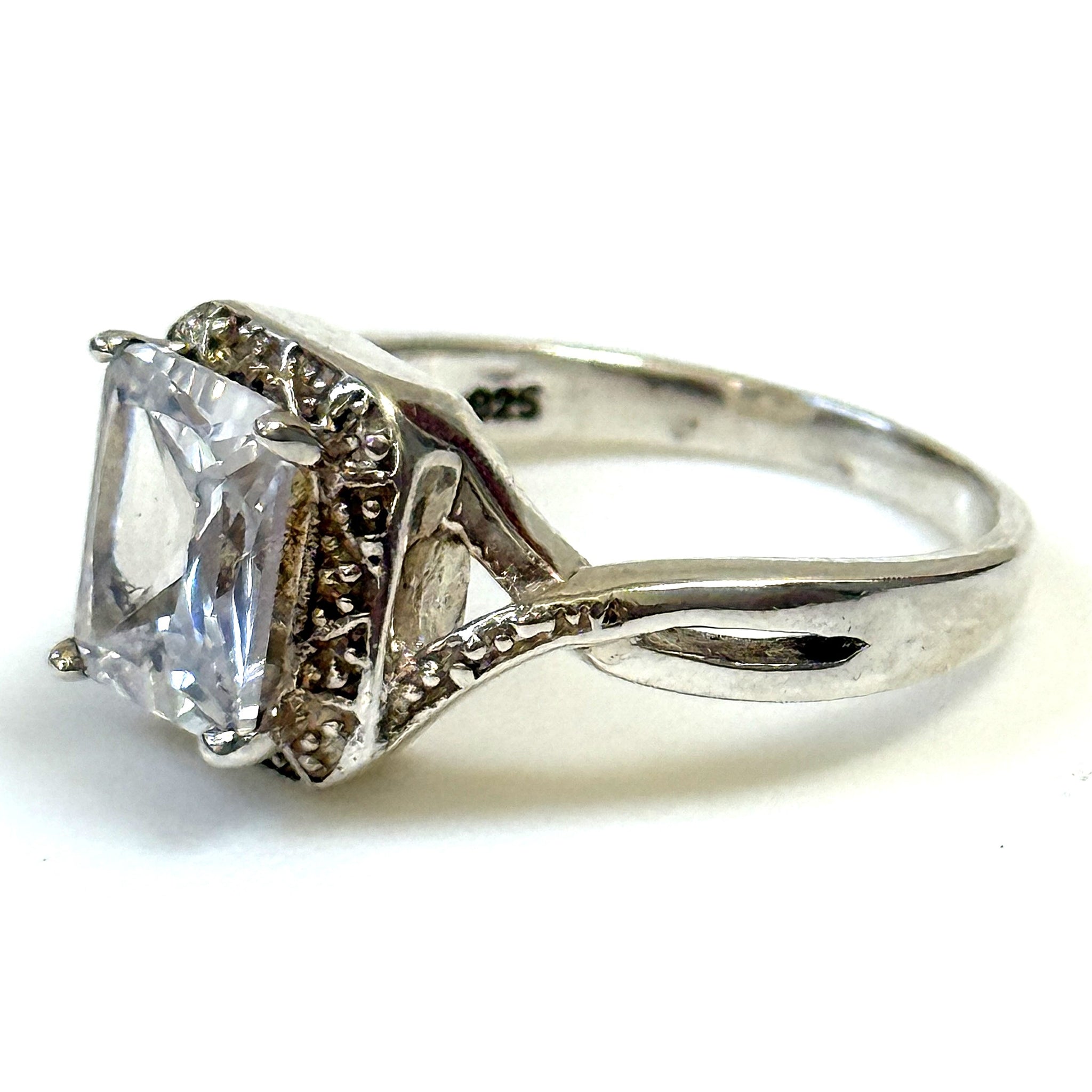 Sterling Silver and Cubic Zirconia Ring