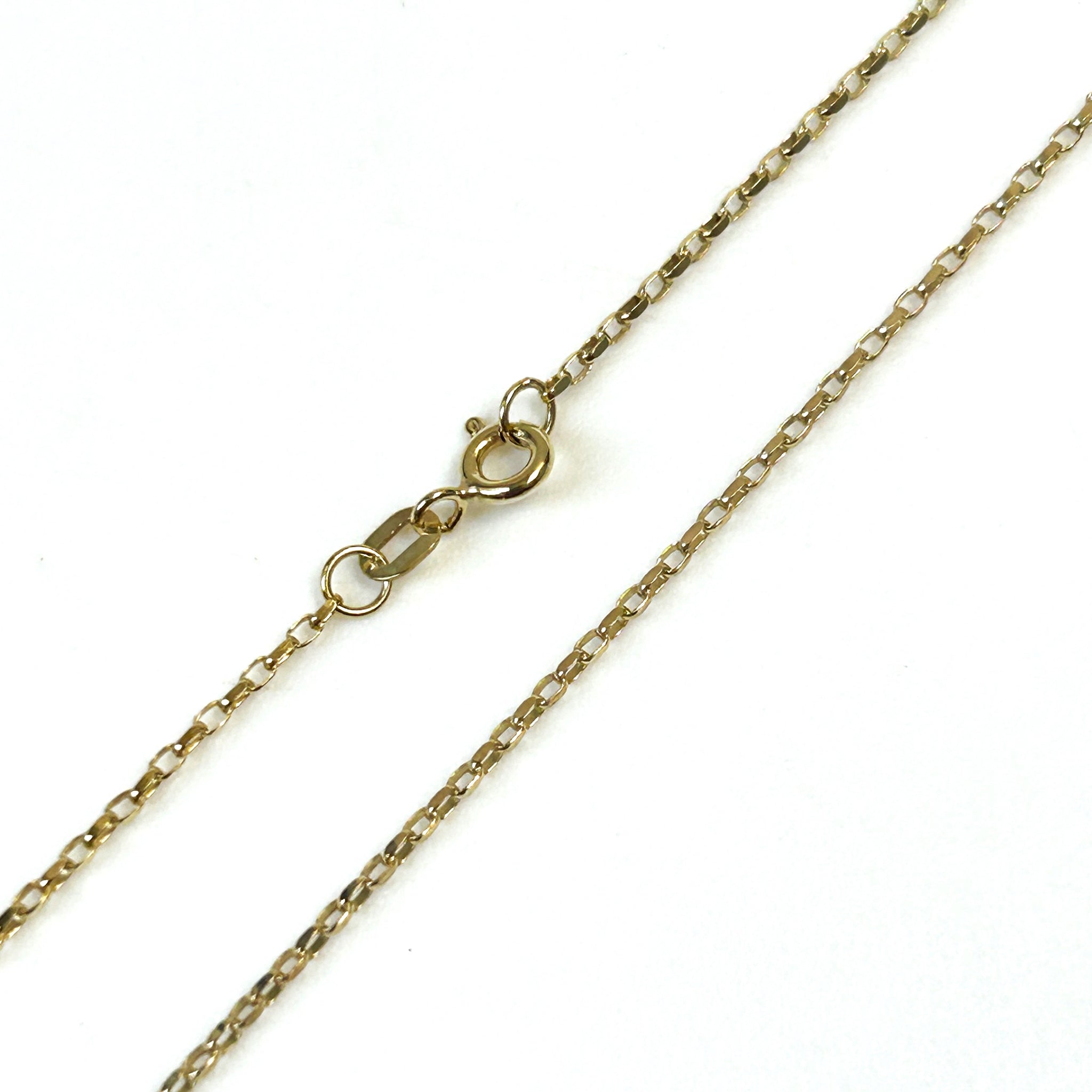 9ct Gold Diamond-Cut Belcher Chain Necklace