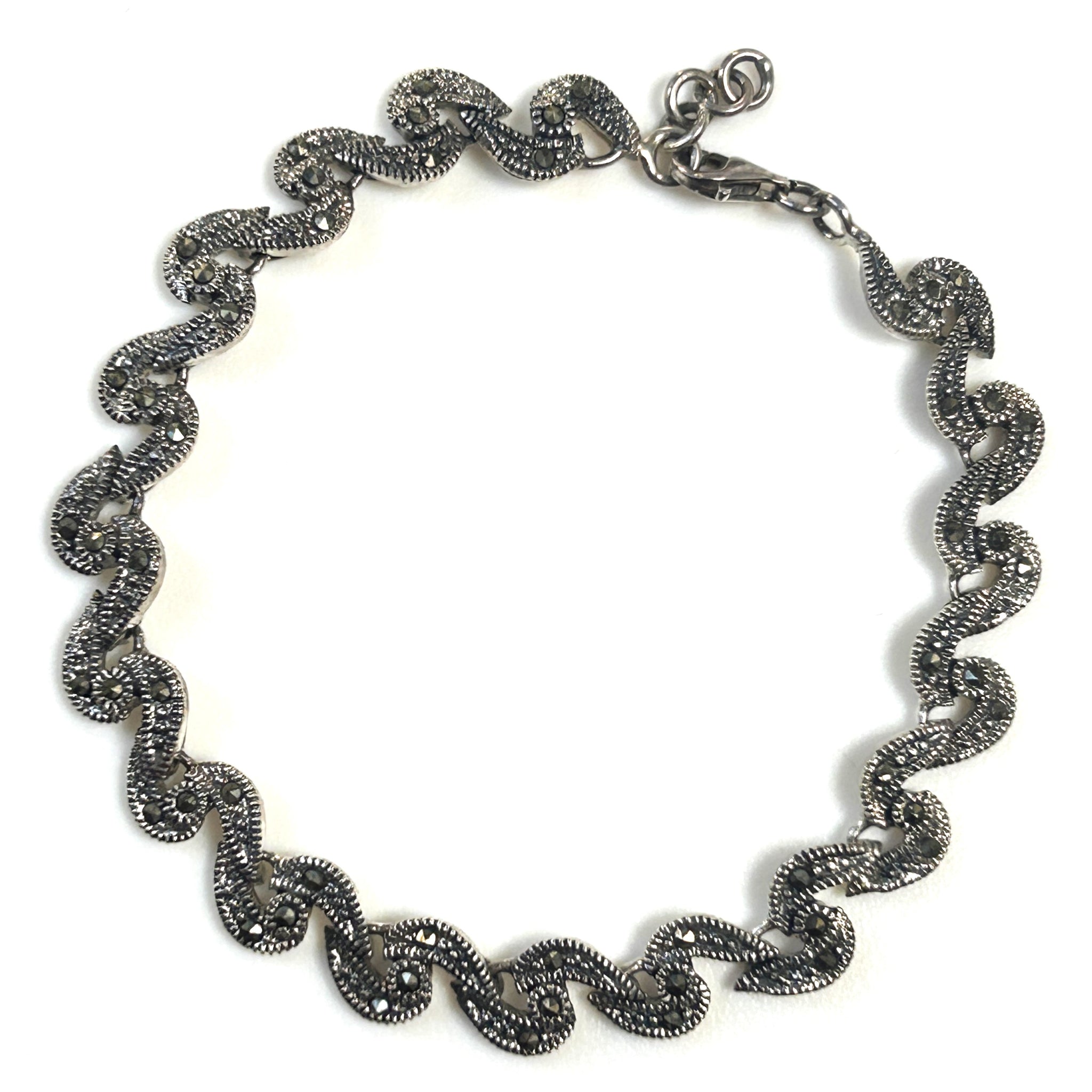 Sterling Silver and Marcasite Bracelet