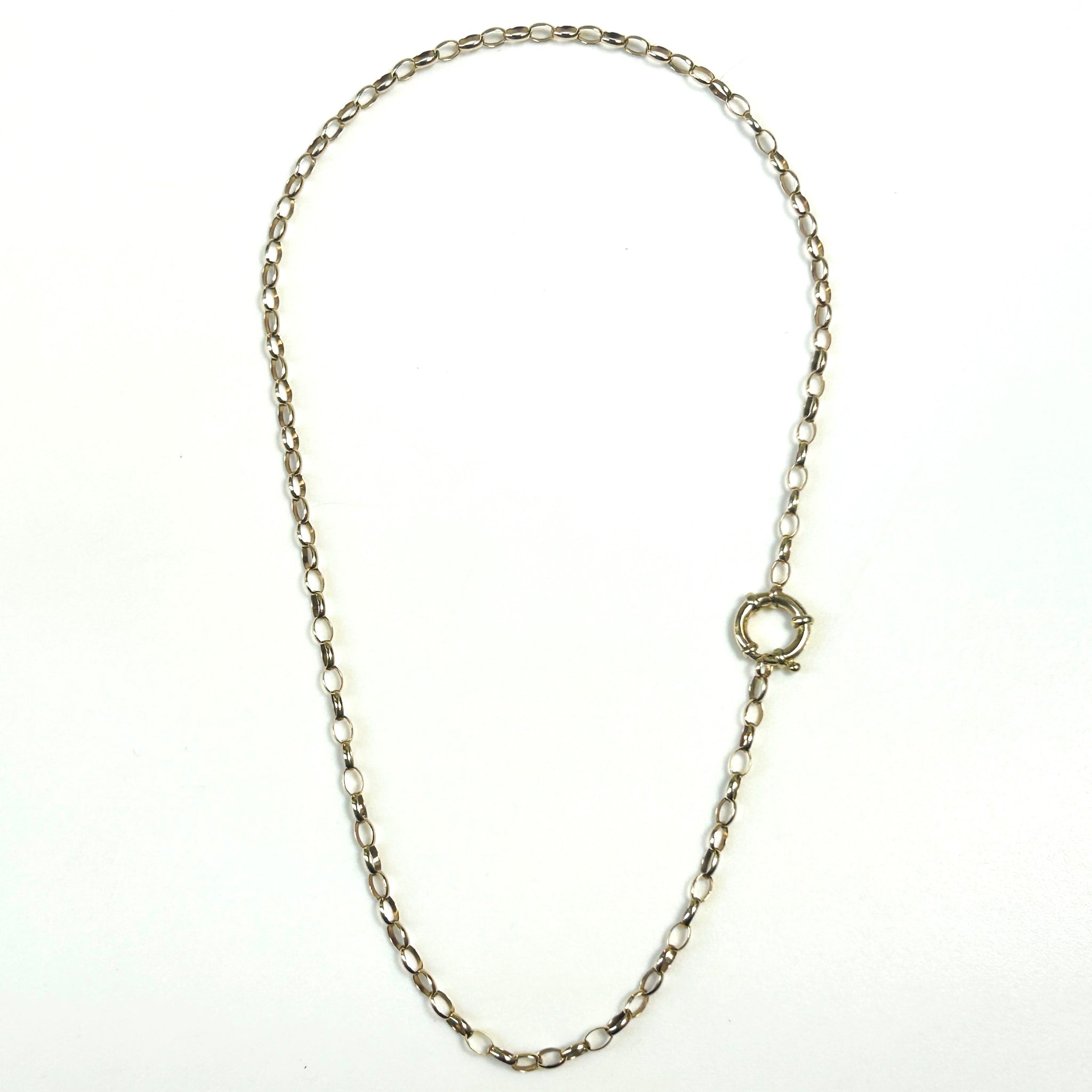 Vintage 9ct Yellow Gold Belcher Chain with Signoretti Clasp