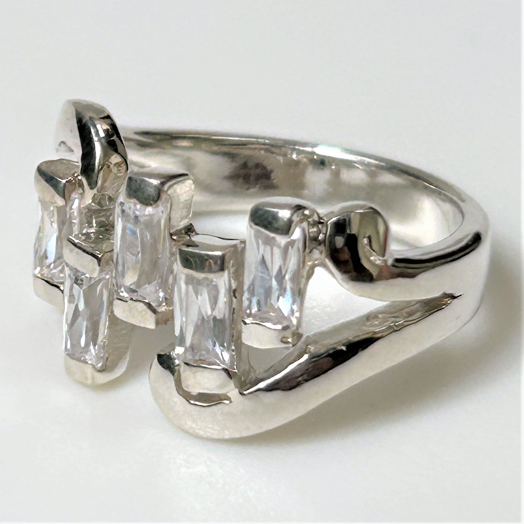 Sterling Silver and Cubic Zirconia Ring