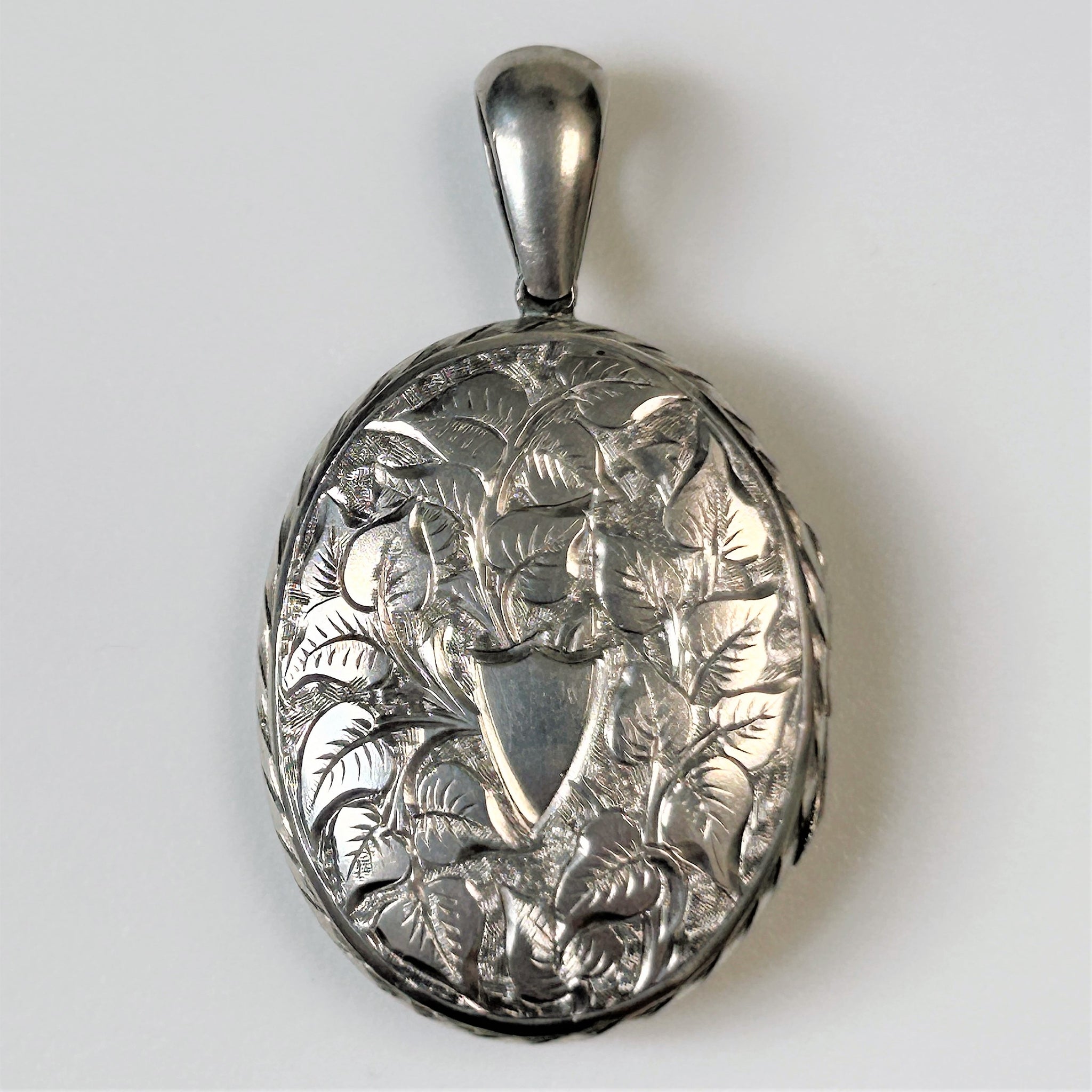 Oval Sterling Silver Locket Pendant