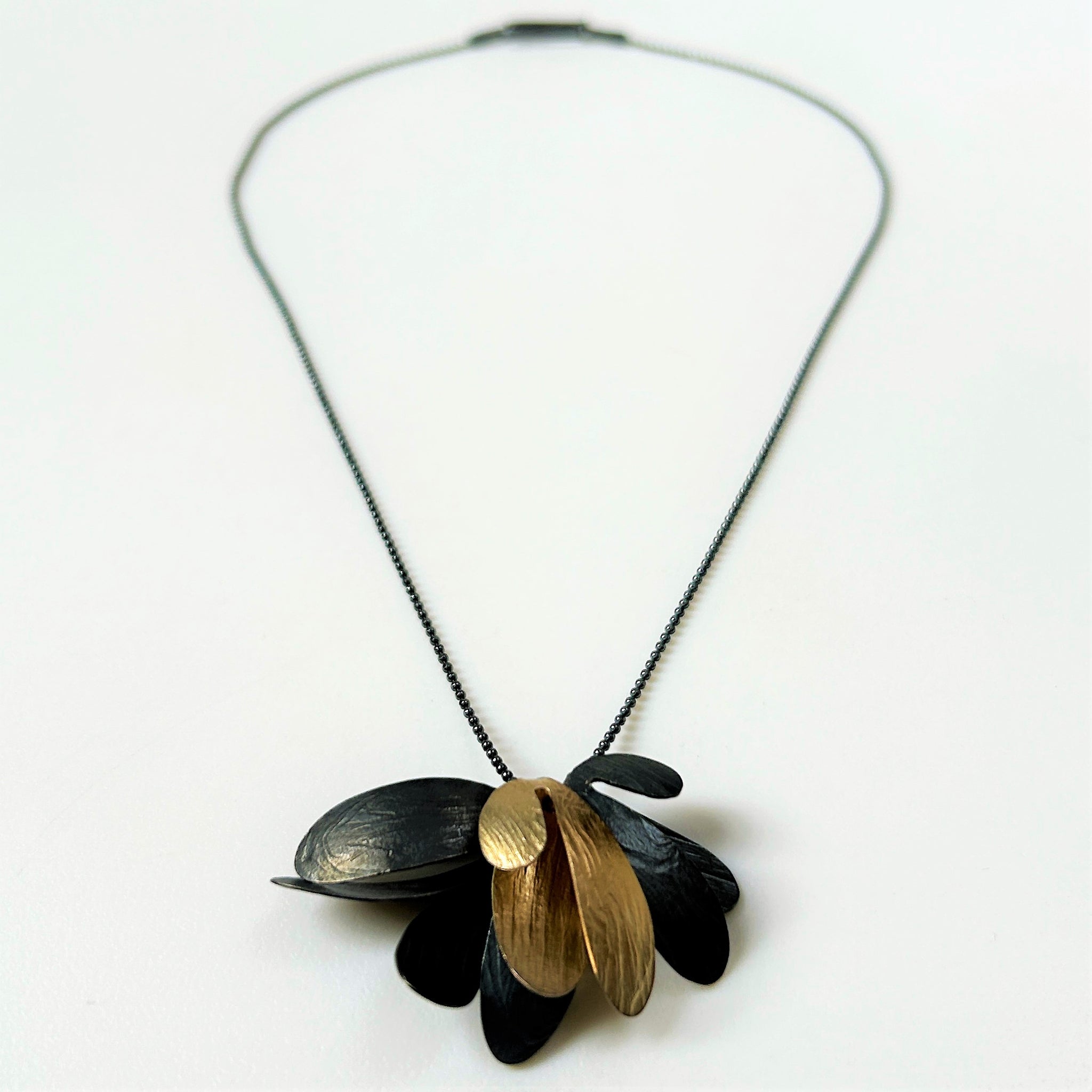 Kalinska Design Oxidised and Gilt Sterling Silver Necklace