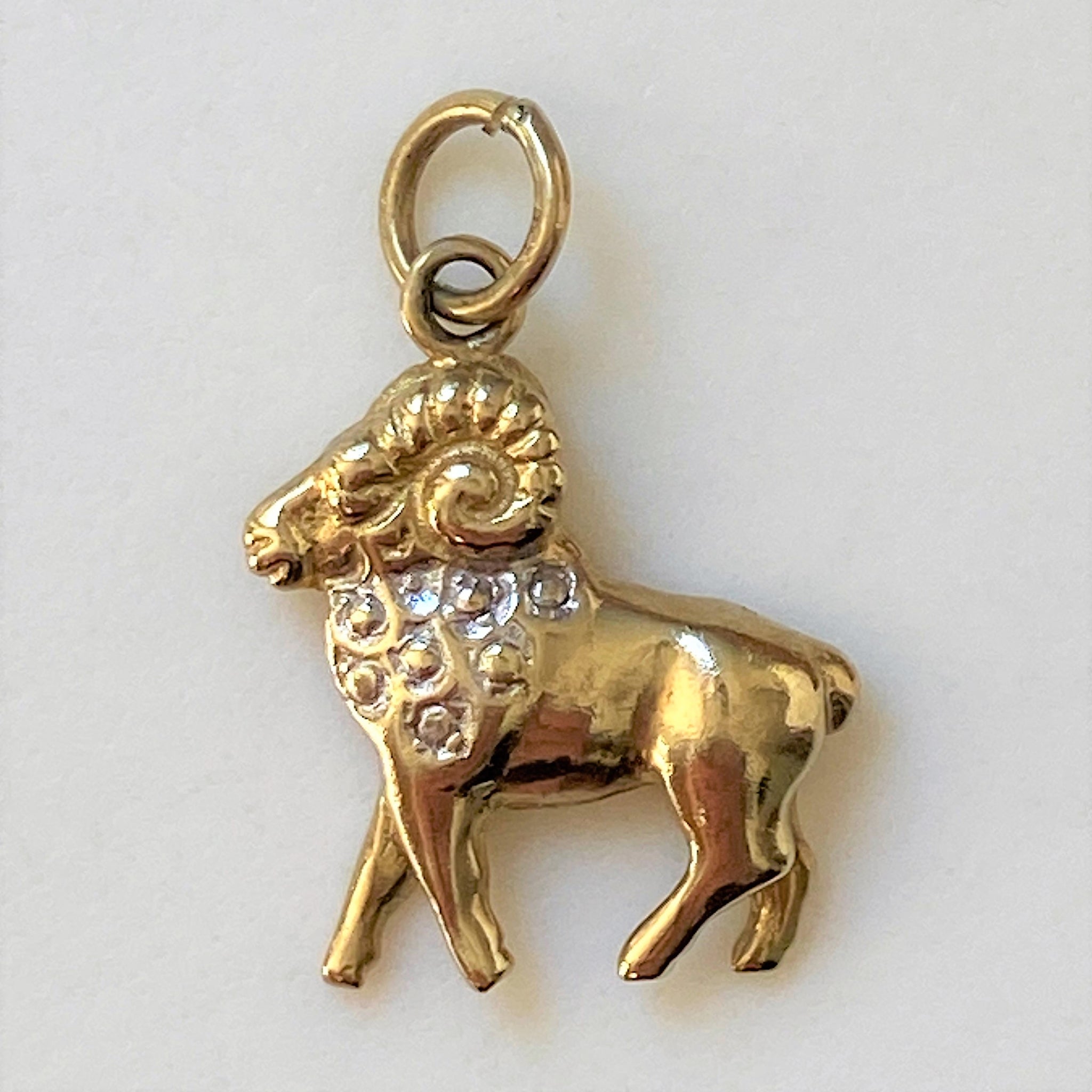 Vintage 9ct Gold “Ram” Charm Pendant
