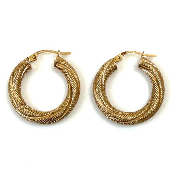 9ct Gold Hoop Earrings