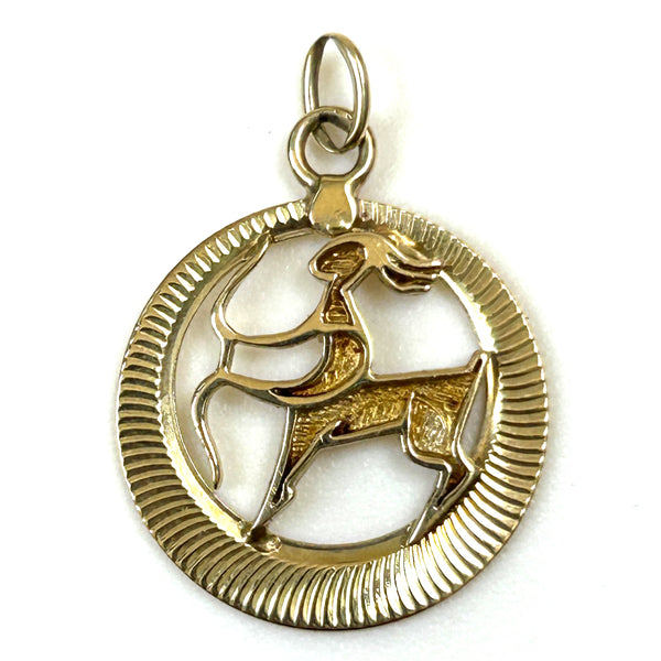 14ct Gold Sagittarius Pendant