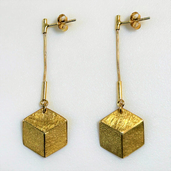 Wyganowski Design, Poland, Hand-made Silver Gilt Earrings