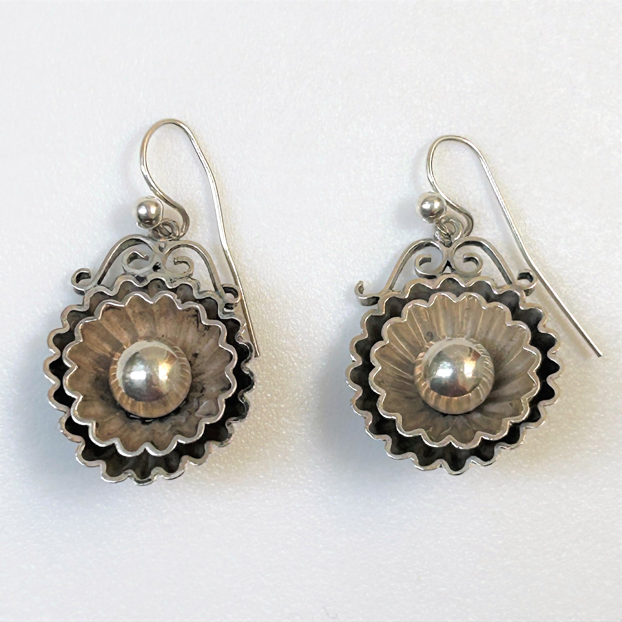 Vintage Silver Drop Earrings