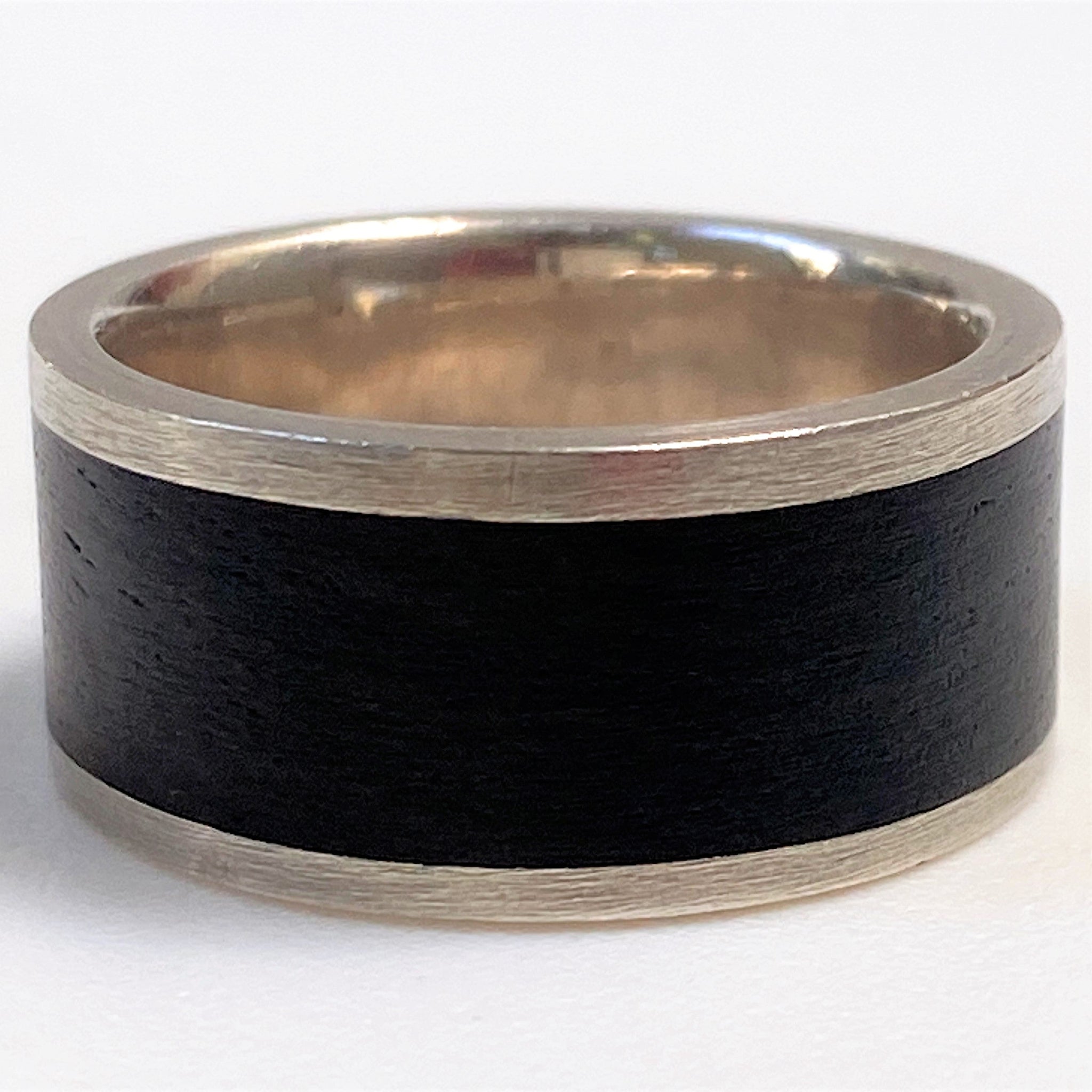 Sterling Silver and African Blackwood Ring