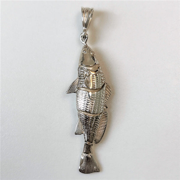 Large Silver Articulated “Fish” Pendant