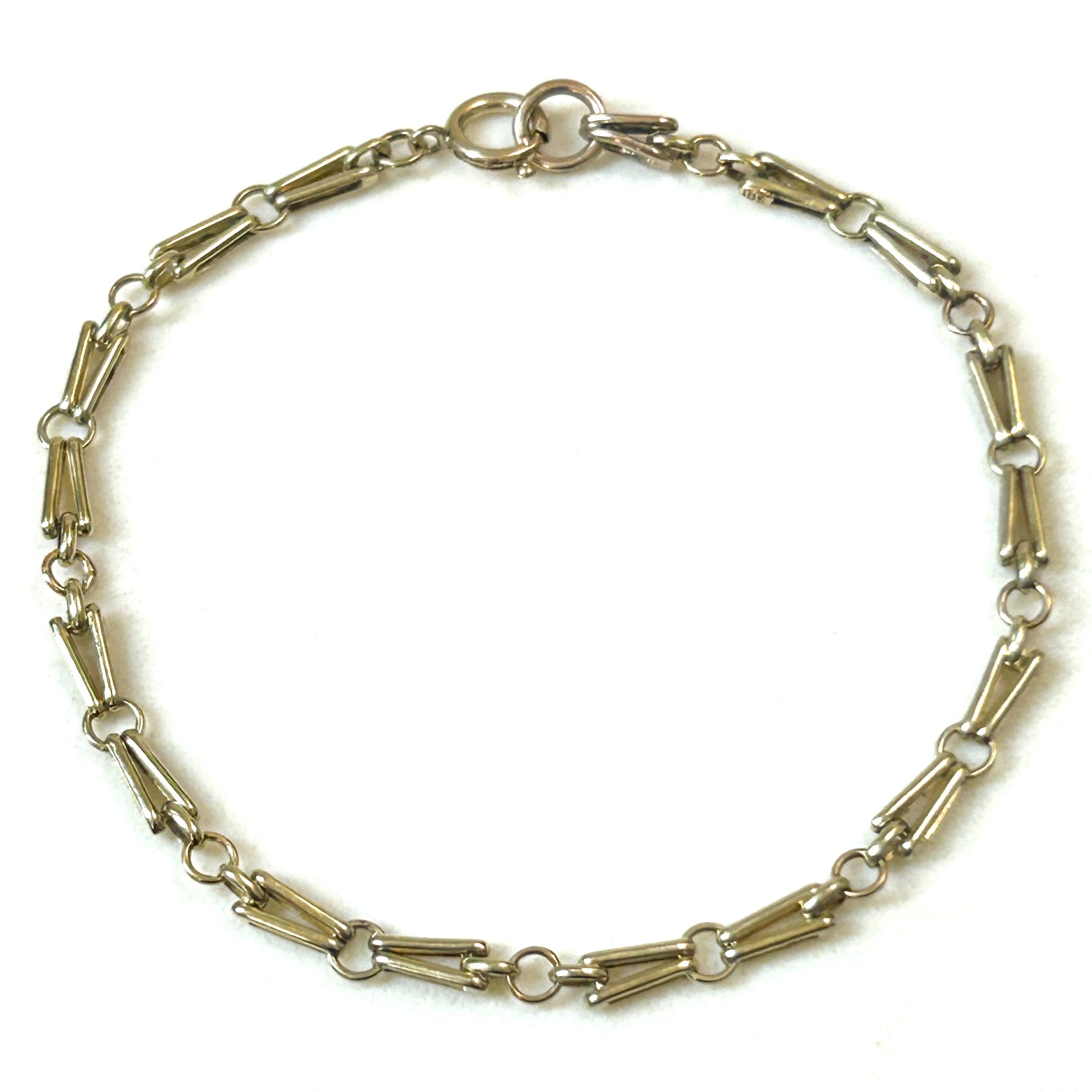 15ct Yellow Gold Decorative-Link Chain Bracelet