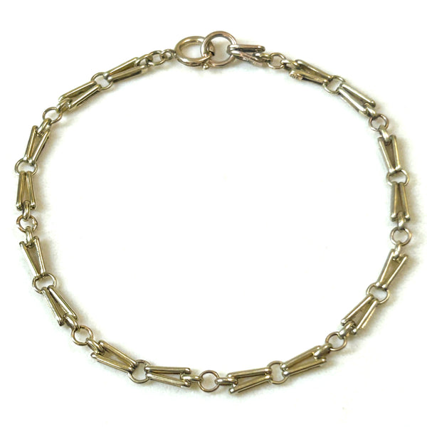 15ct Yellow Gold Decorative-Link Chain Bracelet