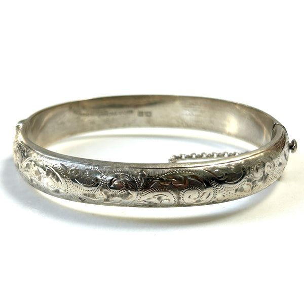 Vintage Sterling Silver Bangle Bracelet