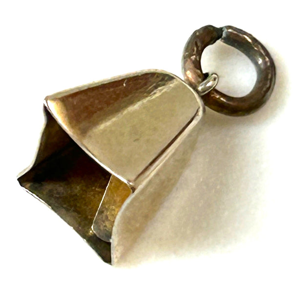 Miniature 10ct Gold Bell Charm Pendant