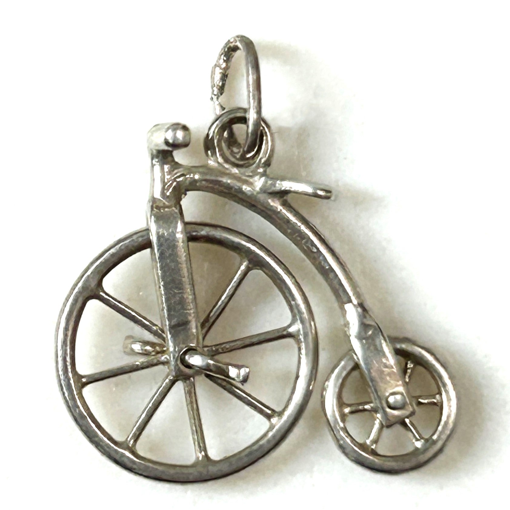 Miniature Silver “Penny Farthing” Charm Pendant