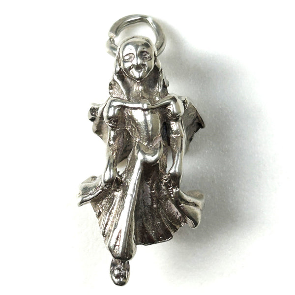 Miniature Silver “Dancing Lady” Charm Pendant