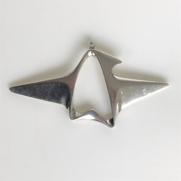 Georg Jensen Silver Pendant #340 by Henning Koppel
