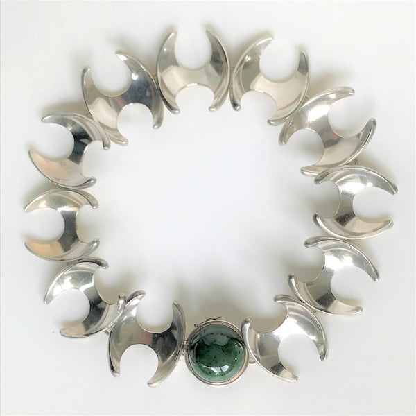 Georg Jensen Silver Necklace #130 by Henning Koppel