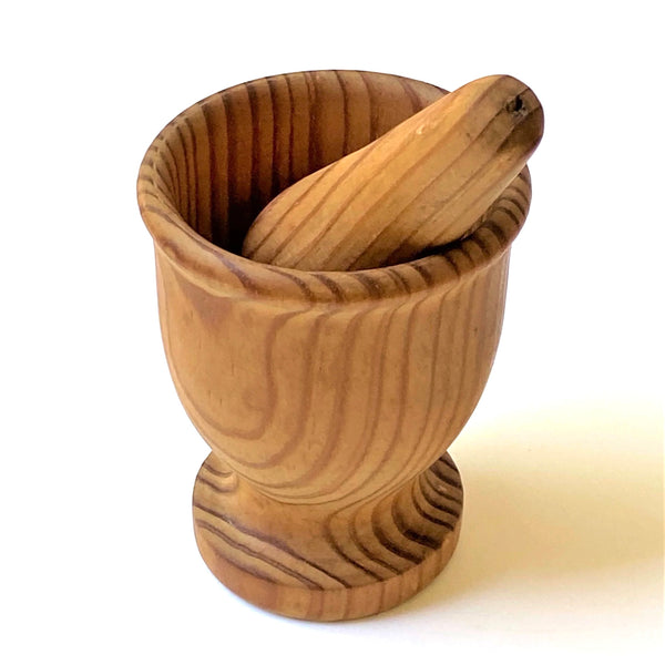 Vintage Wooden Pestle and Mortar