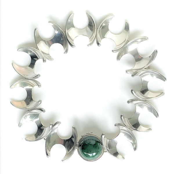 Georg Jensen Silver Necklace #130 by Henning Koppel