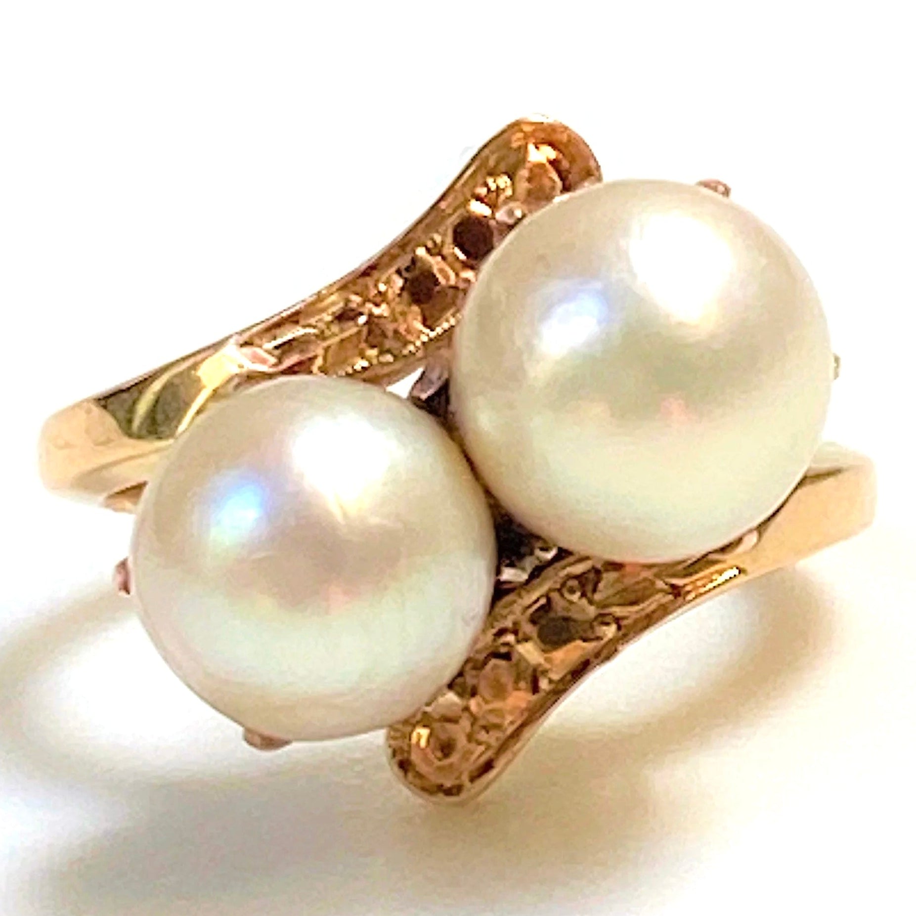 Vintage 18ct Gold and Pearl Ring