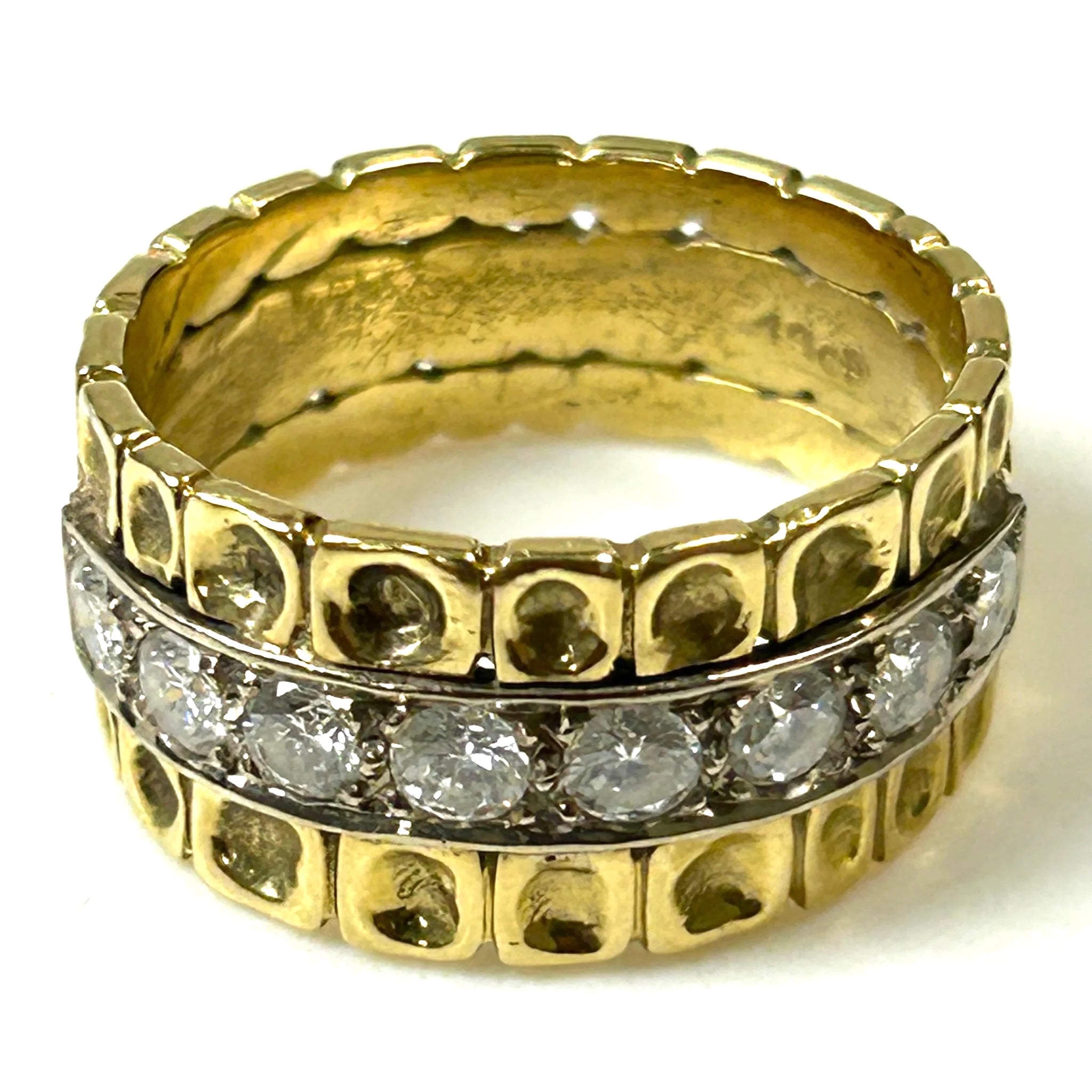Vintage 18ct Gold and Diamond Dress Ring
