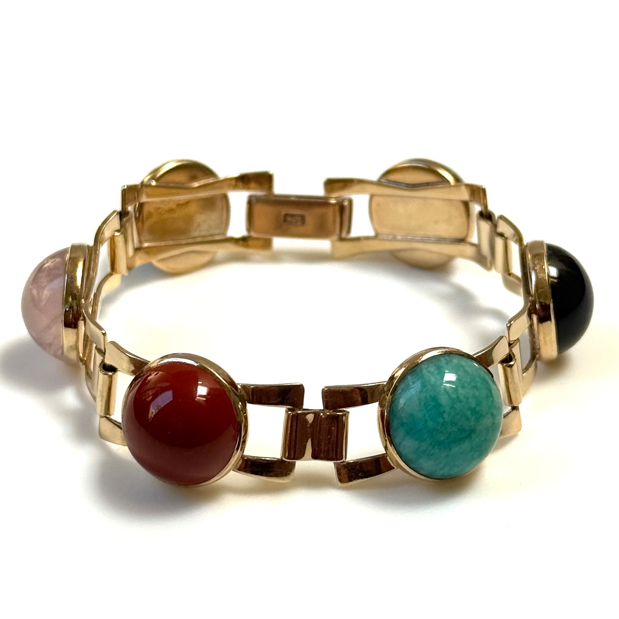 Vintage 9ct Gold and Gemstone Bracelet