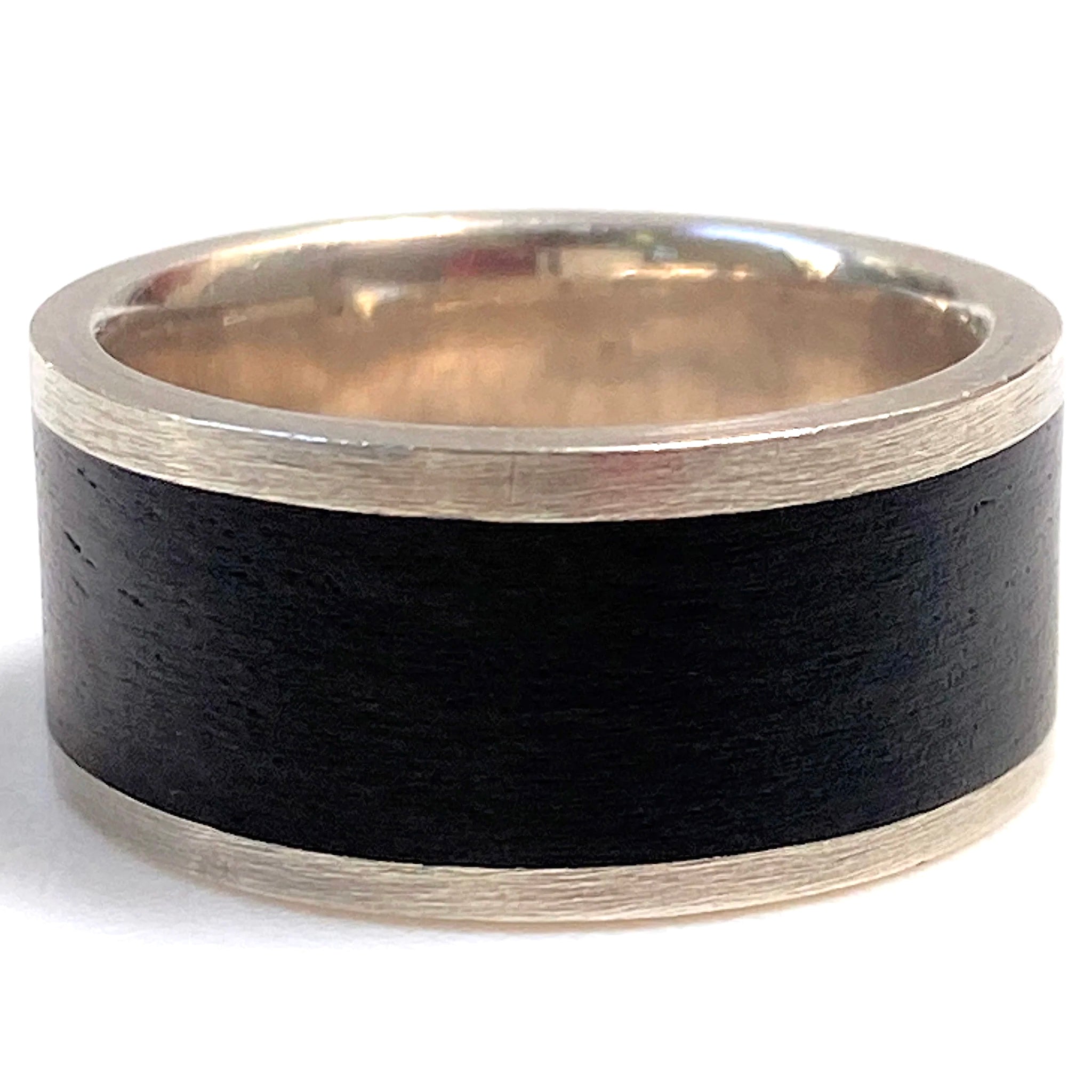 Sterling Silver and African Blackwood Ring
