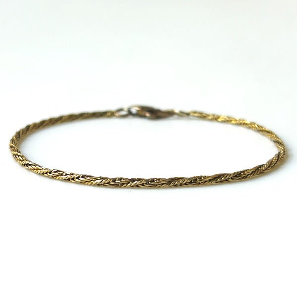18ct Gold Twist Chain Bracelet