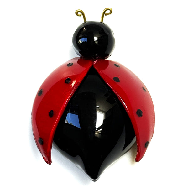 Large Cilea Bijoux Paris “Coccinelle Belle” Ladybug Brooch