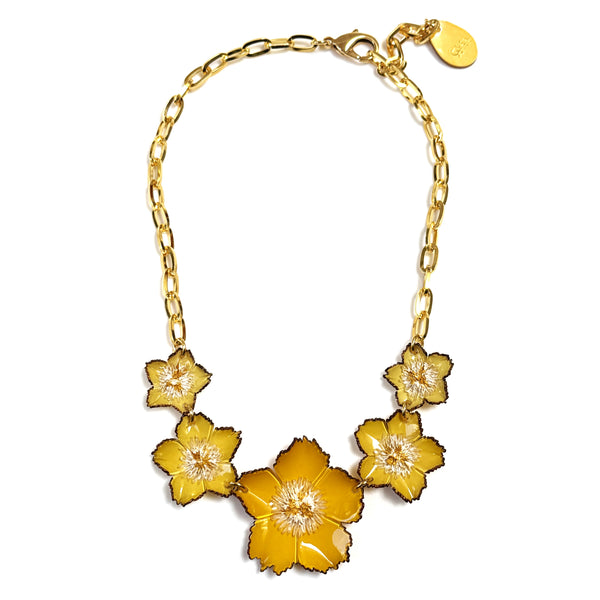 Cilea Bijoux Paris “Tuba” Wildflower Necklace