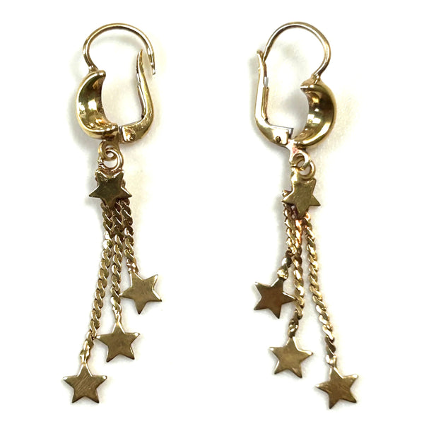 Vintage 18ct Gold Drop Earrings