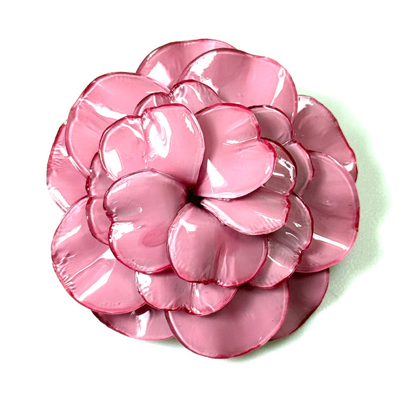 Large Cilea Bijoux Paris Pink “Geranium” Brooch