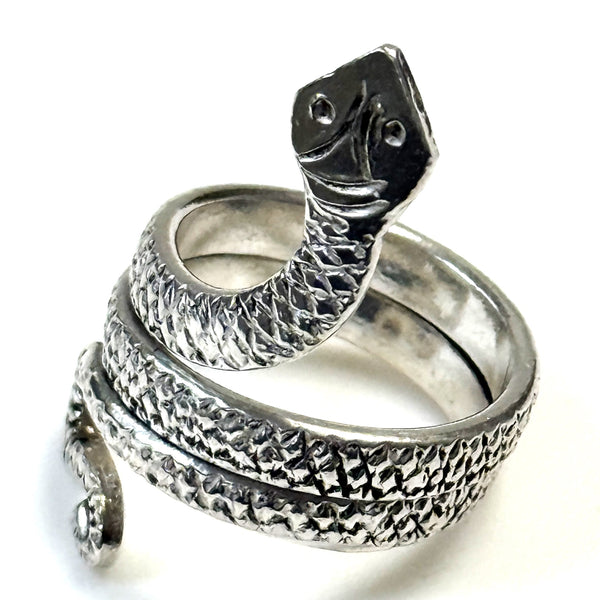 Vintage Handmade Sterling Silver “Snake” Ring