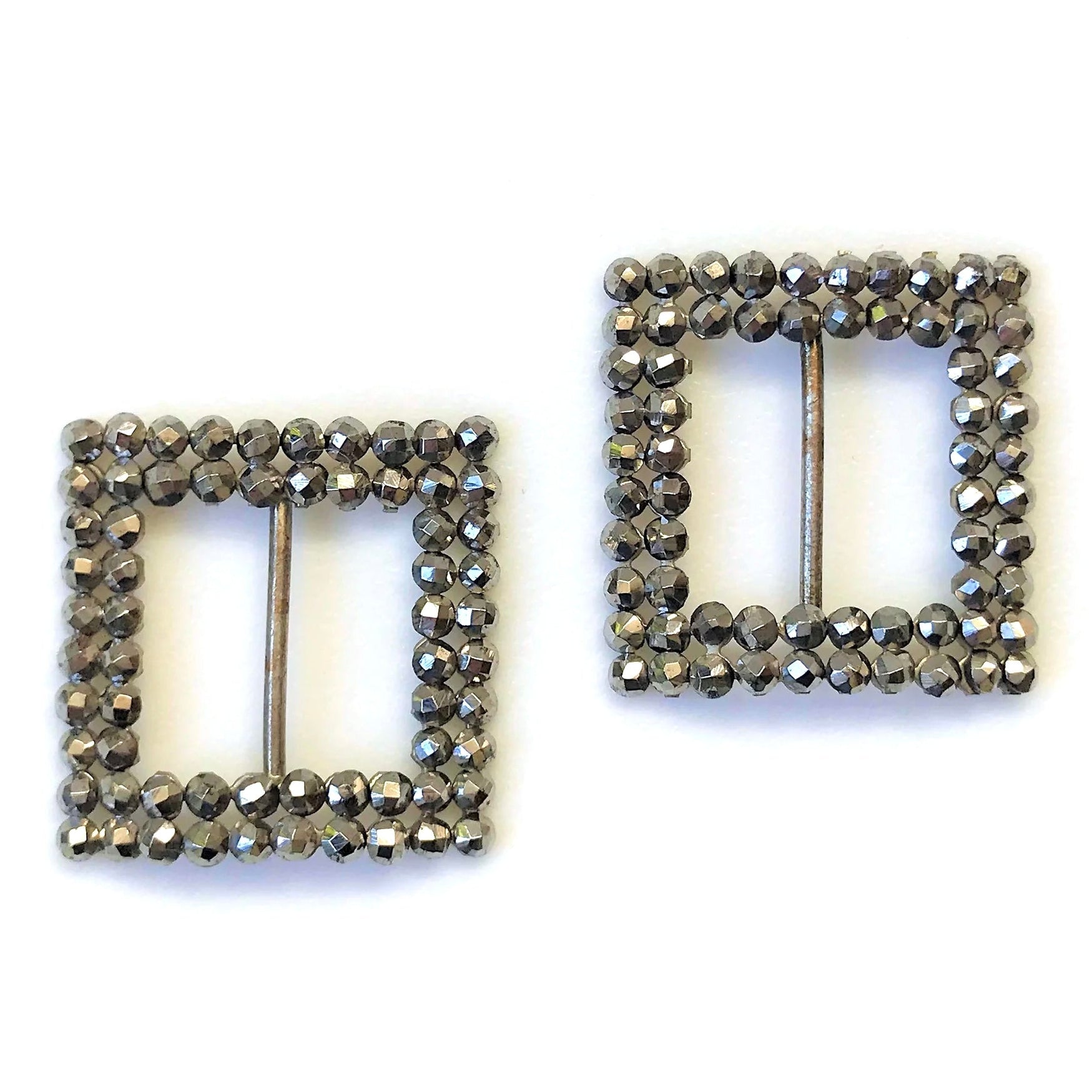 Antique Cut Steel Shoe Buckles