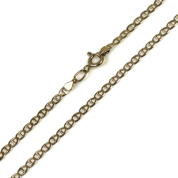 9ct Yellow Gold Mariner Link Chain Necklace