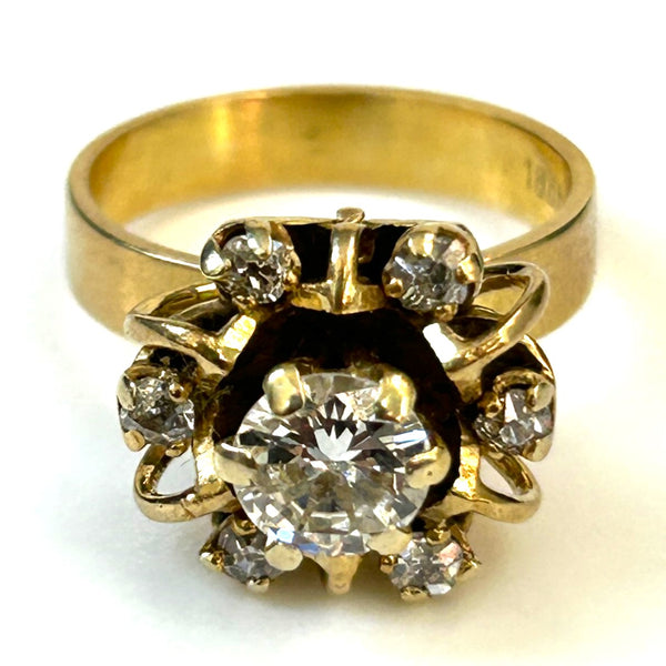 Vintage 18ct Gold and Diamond Ring