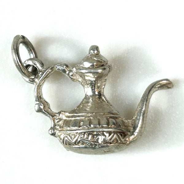 Miniature Silver “Coffee Pot” Charm Pendant