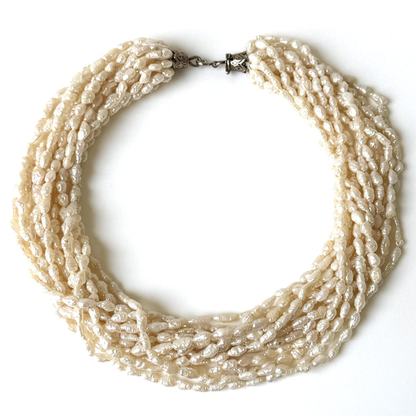 Vintage Multistrand Pearl Necklace