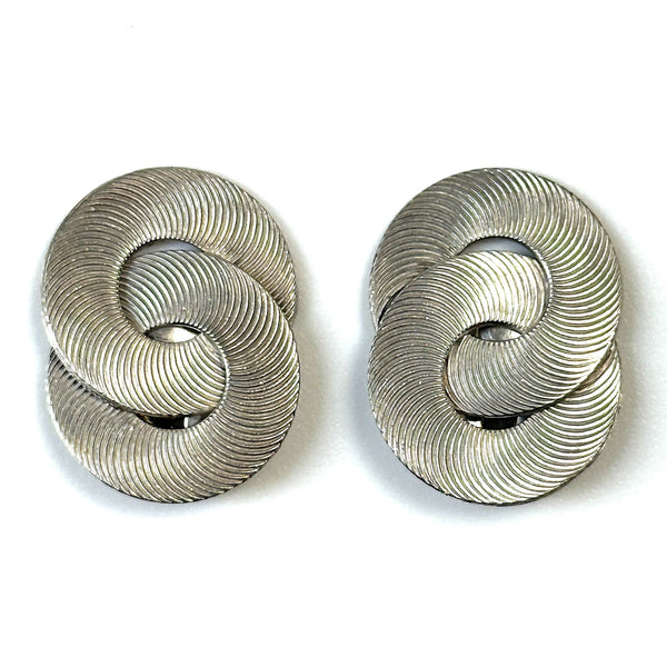 Vintage Sterling Silver Clip-on Earrings