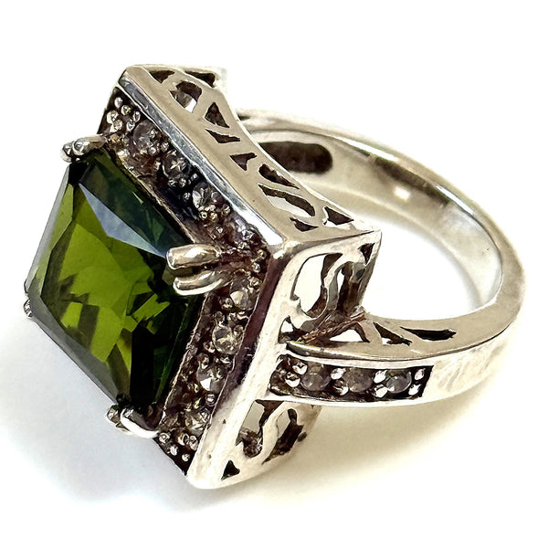 Sterling Silver and Cubic Zirconia Ring