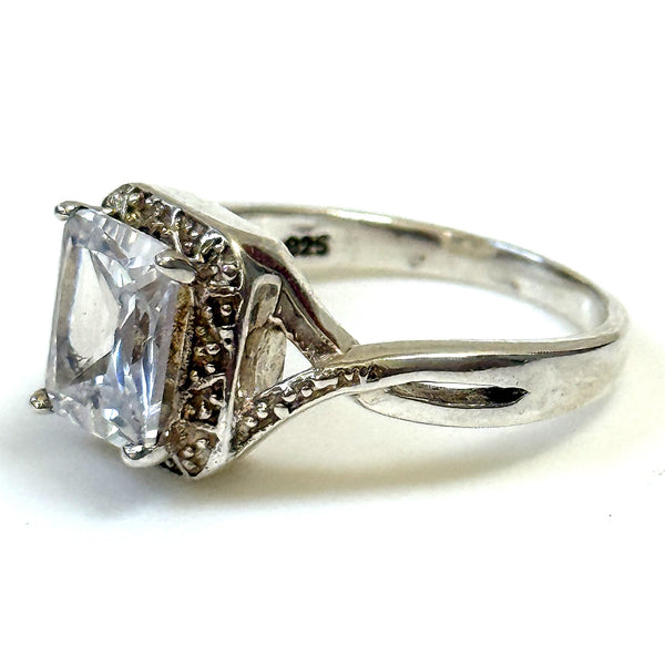 Sterling Silver and Cubic Zirconia Ring
